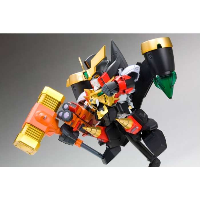 海外限定 壽屋 D-Style 勇者王 我王凱牙 加里歐 獅子王 高魯帝鐵鎚 電鍍金 金色 GaoGaiGar-細節圖5