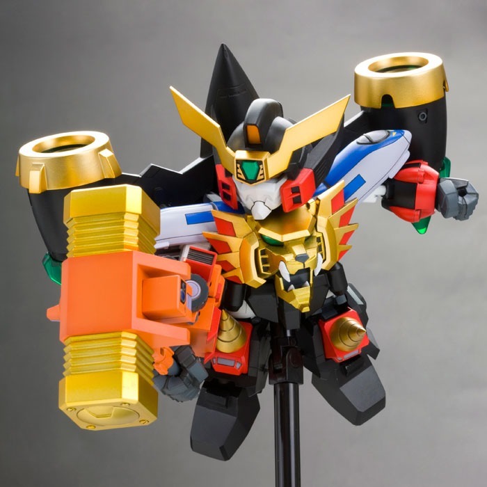 海外限定 壽屋 D-Style 勇者王 我王凱牙 加里歐 獅子王 高魯帝鐵鎚 電鍍金 金色 GaoGaiGar-細節圖6