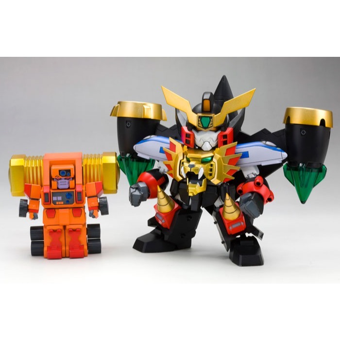 海外限定 壽屋 D-Style 勇者王 我王凱牙 加里歐 獅子王 高魯帝鐵鎚 電鍍金 金色 GaoGaiGar-細節圖11