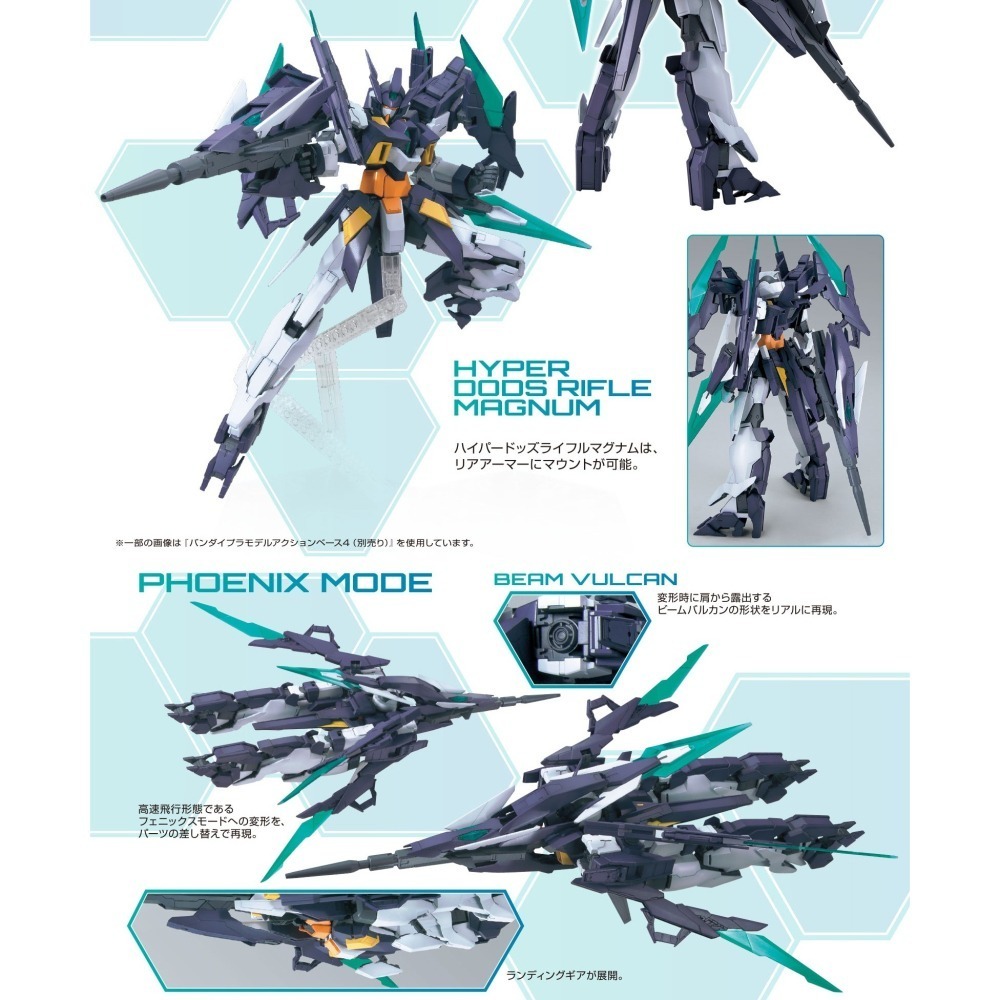 萬代 鋼彈創鬥者 MG 1/100 重火力型鋼彈AGE 重火力型鋼彈 重火力AGE II 麥格農 AGE-2-細節圖4