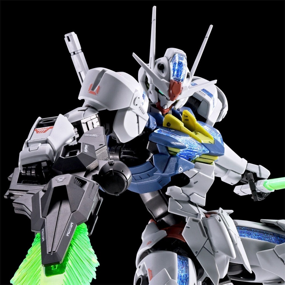 PB限定 萬代 水星的魔女 FM FULL MECHANICS 1/100 風靈鋼彈 風靈 帕梅特刻痕6 藍光 GUND-細節圖7