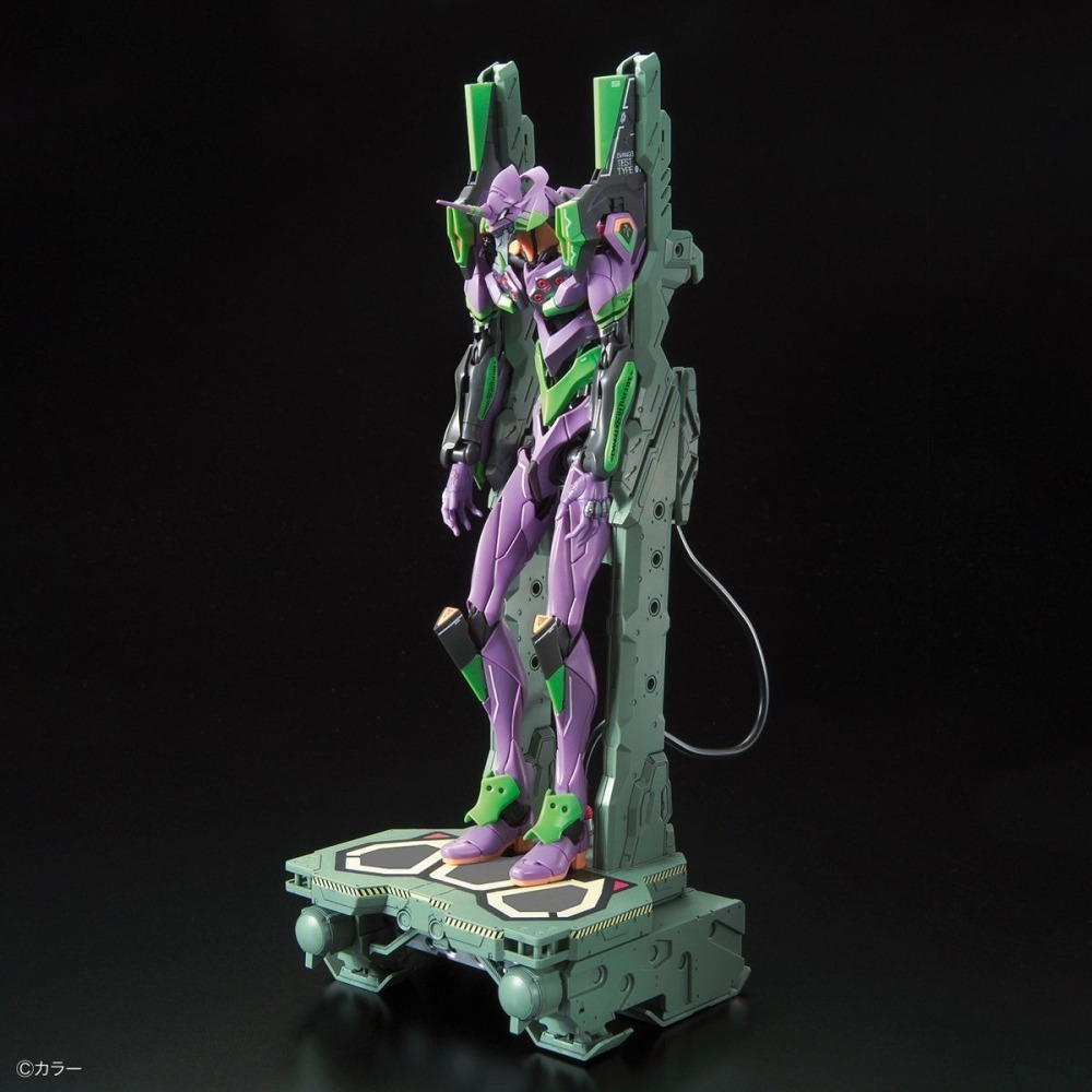 萬代 新世紀福音戰士 RG 初號機 1號機 一號機 EVA-01 EVA DX 輸送台 整備架 泛用人型決戰兵器-細節圖5