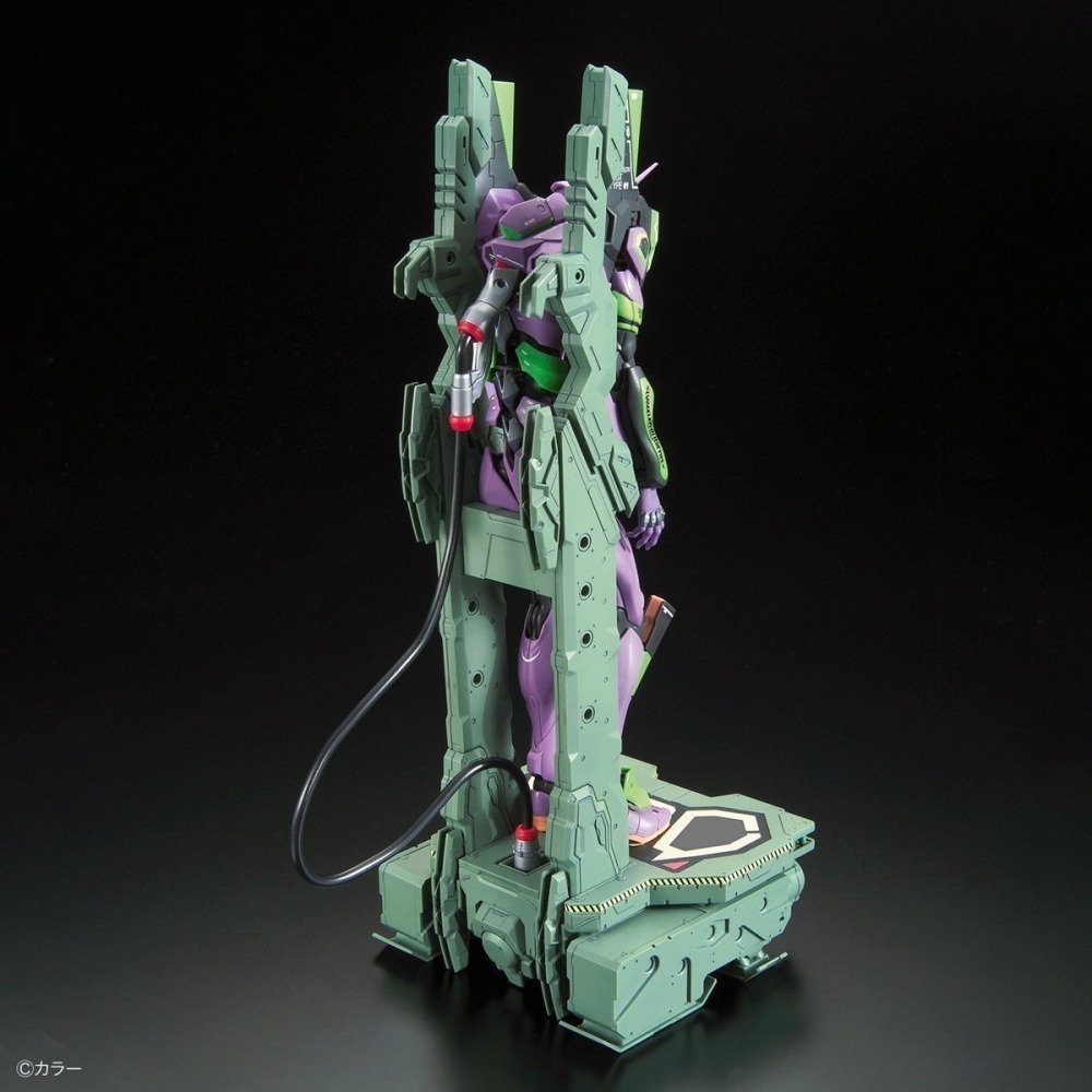 萬代 新世紀福音戰士 RG 初號機 1號機 一號機 EVA-01 EVA DX 輸送台 整備架 泛用人型決戰兵器-細節圖6