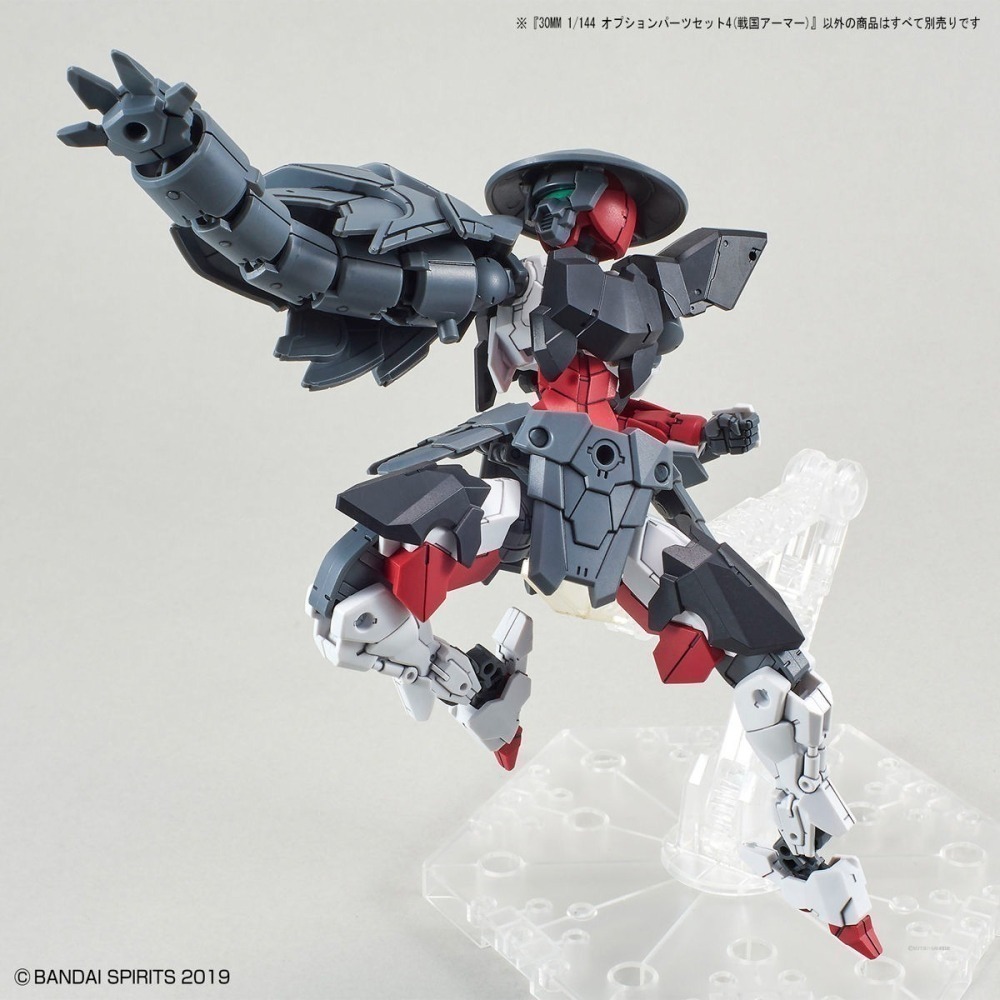 套組合售 萬代 30MM 1/144 EXM-A9s 司比納帝歐 戰國規格 戰國裝甲套組 武士裙甲 蛇腹管 龍頭-細節圖6