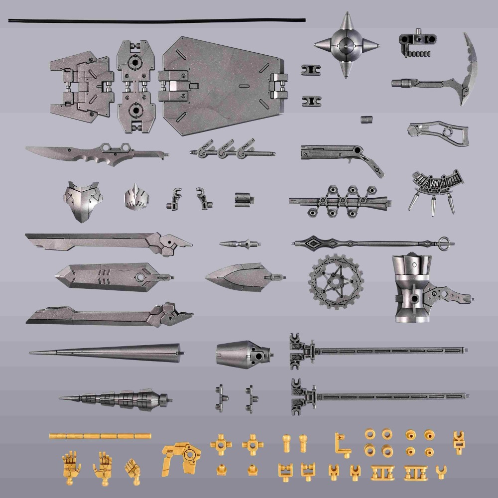 PB限定 萬代 30MM 1/144 EXM-A9bk 司比納帝歐 黑騎士規格 破壞巨劍 審判之盾-細節圖11