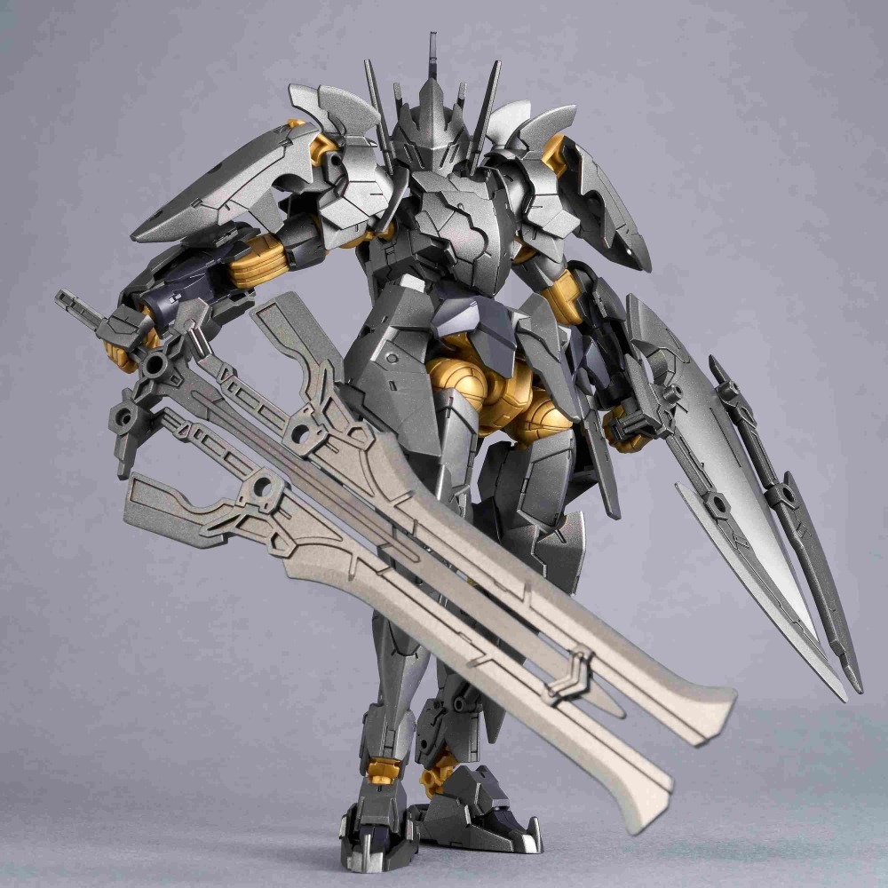 PB限定 萬代 30MM 1/144 EXM-A9bk 司比納帝歐 黑騎士規格 破壞巨劍 審判之盾-細節圖5