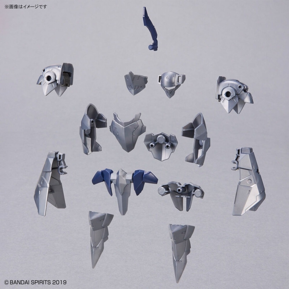 萬代 30MM 1/144 48 EXM-A9k 司比納帝歐 騎士規格 西洋騎士 銀白盔甲 長劍 鳶盾-細節圖9