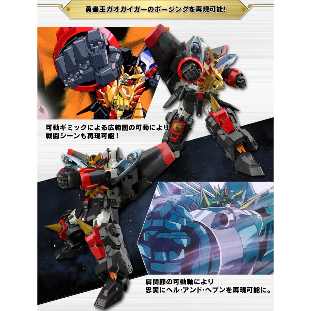 萬代 RG 勇者王 我王凱牙 GaoGaiGar 加里歐 獅子王 凱 G水晶 終極融合 地獄與天堂 分割起子-細節圖5