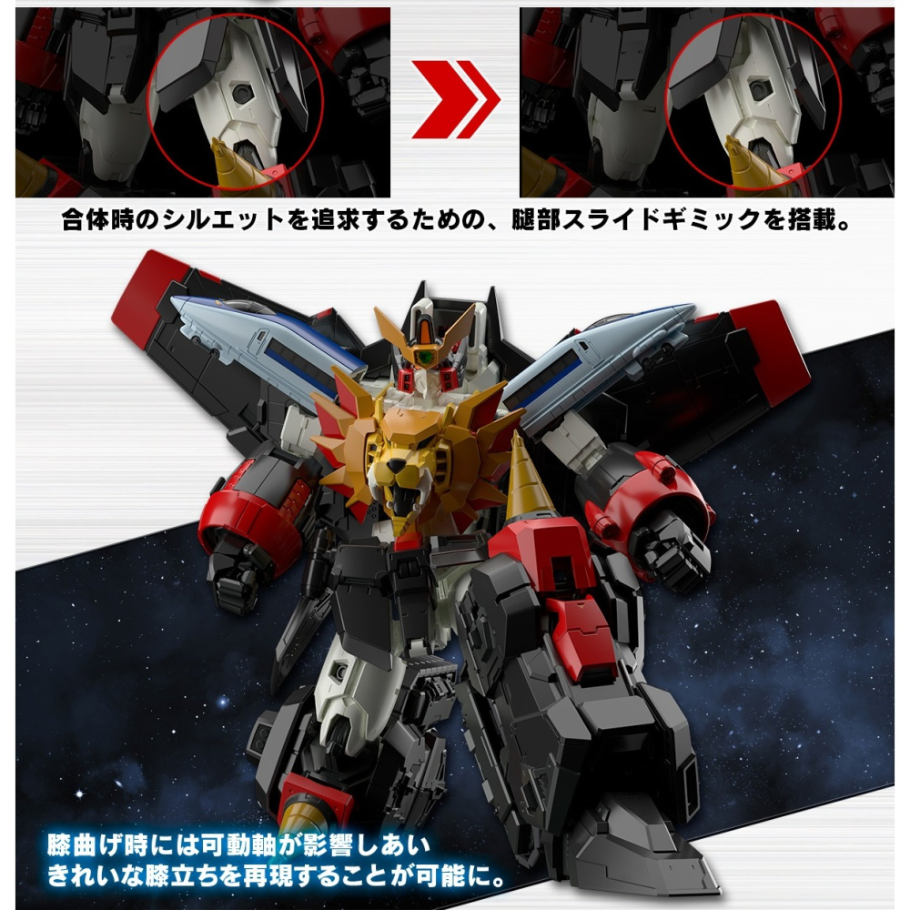 萬代 RG 勇者王 我王凱牙 GaoGaiGar 加里歐 獅子王 凱 G水晶 終極融合 地獄與天堂 分割起子-細節圖6