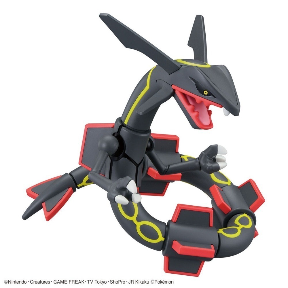 萬代 組裝模型 Pokemon Pokepla 精靈寶可夢 神奇寶貝 烈空座 黑色烈空座 色違烈空座 異色烈空座-細節圖3
