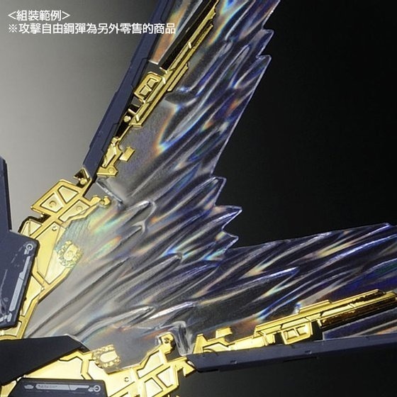 套組合售 萬代 鋼彈SEED RG 1/144 攻擊自由 自由鋼彈 光之翼 光翼 龍騎兵 鈦金屬版 鈦版 電鍍版-細節圖10