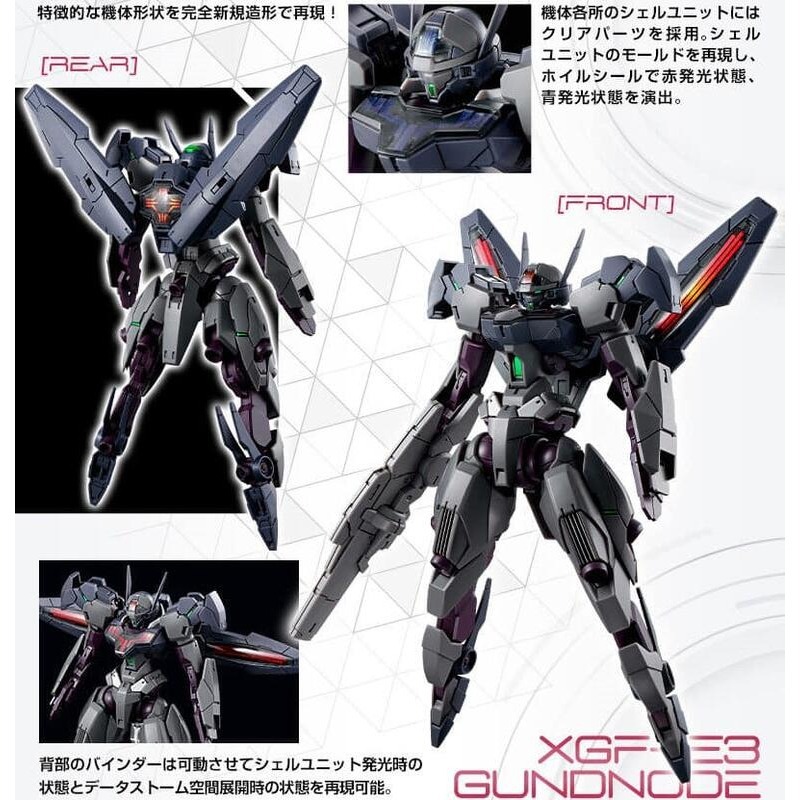 PB限定 萬代 水星的魔女 HG 1/144 Gund節點機 鋼彈 節點機 數據風暴 Gundnode-細節圖4