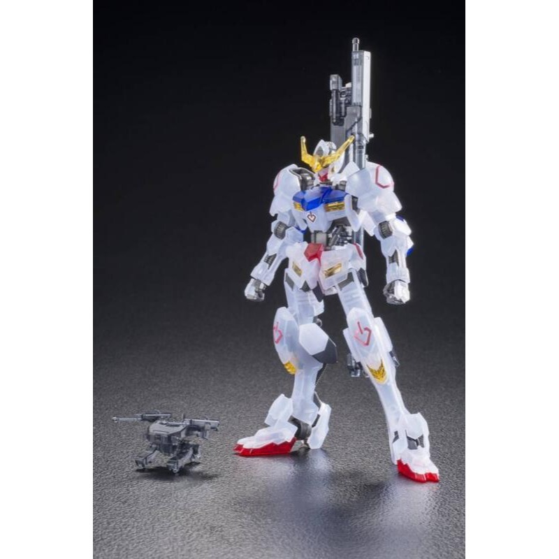 展場限定 萬代 鐵血的孤兒 HG IBO 1/144 獵魔鋼彈 透版 透明版 滑膛砲 機動工兵 鐵華團-細節圖3