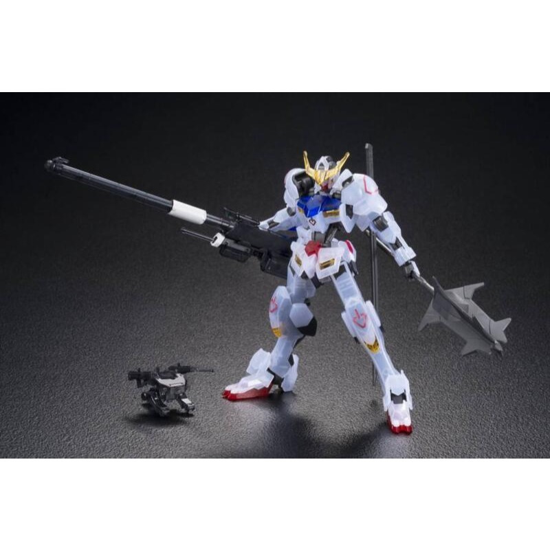 展場限定 萬代 鐵血的孤兒 HG IBO 1/144 獵魔鋼彈 透版 透明版 滑膛砲 機動工兵 鐵華團-細節圖4