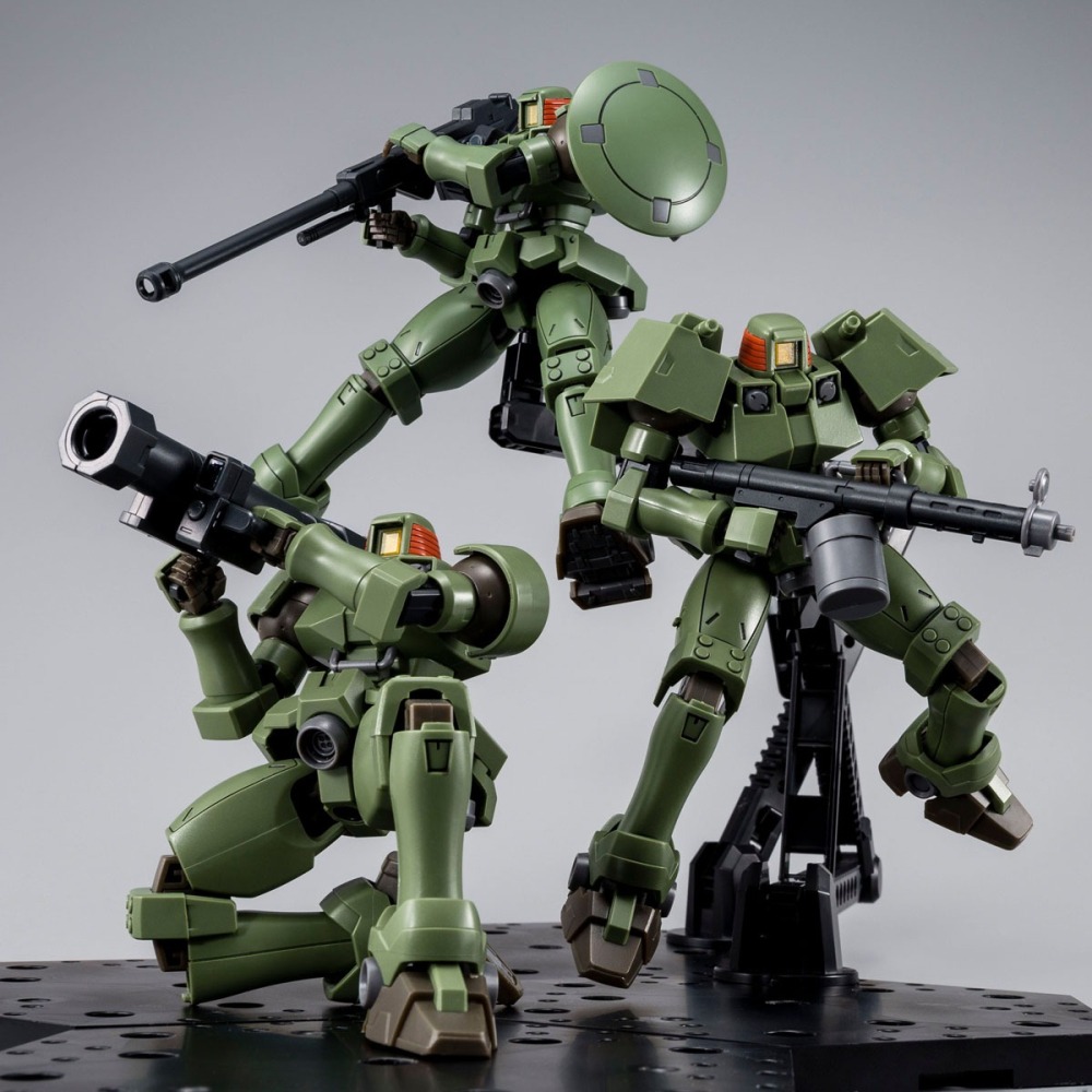 PB限定 萬代 鋼彈W HG HGAC 1/144 里歐 LEO 量產機 全武裝套組 全裝備套組-細節圖3