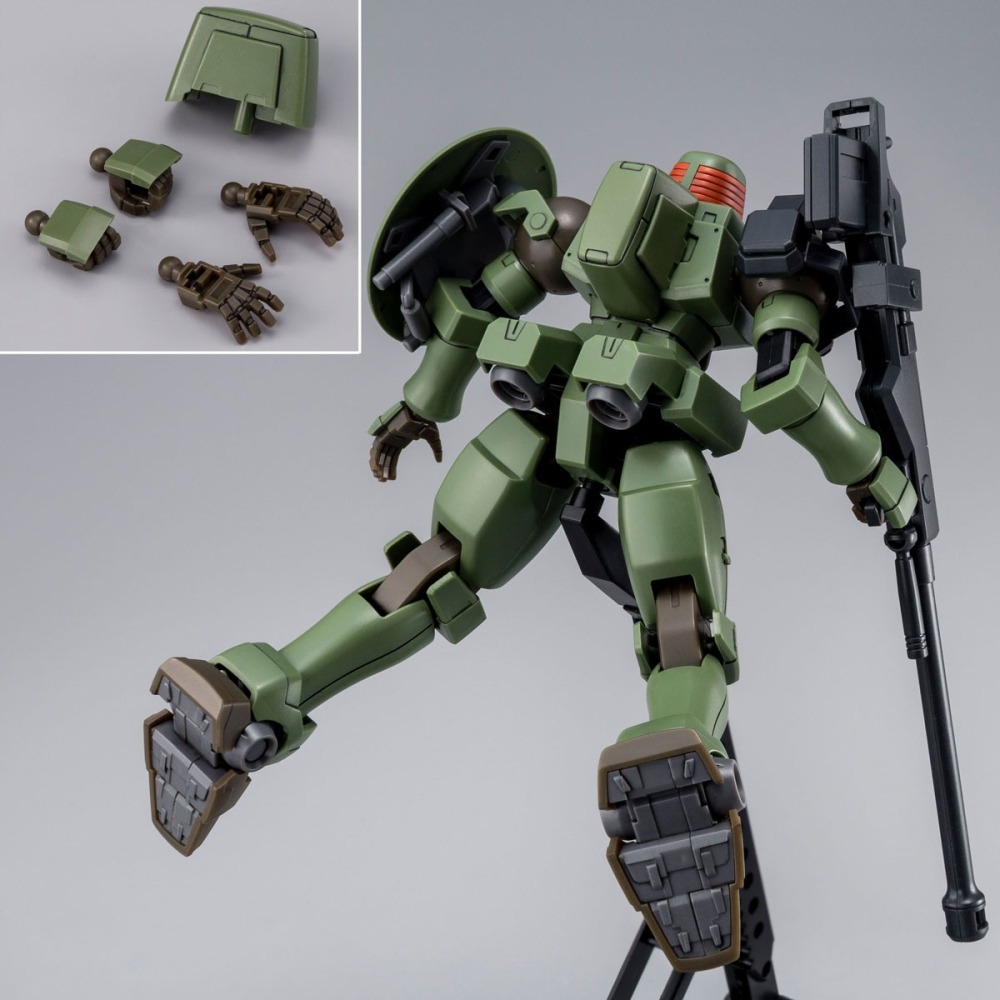 PB限定 萬代 鋼彈W HG HGAC 1/144 里歐 LEO 量產機 全武裝套組 全裝備套組-細節圖9