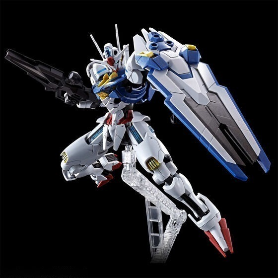 套組合售 萬代 水星的魔女 HG 1/144 風靈鋼彈 蘇萊塔 帕梅特刻痕6 藍光 Aerial 展示地台 武器展示架-細節圖6