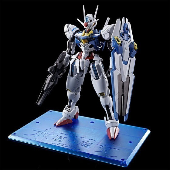 套組合售 萬代 水星的魔女 HG 1/144 風靈鋼彈 蘇萊塔 帕梅特刻痕6 藍光 Aerial 展示地台 武器展示架-細節圖8