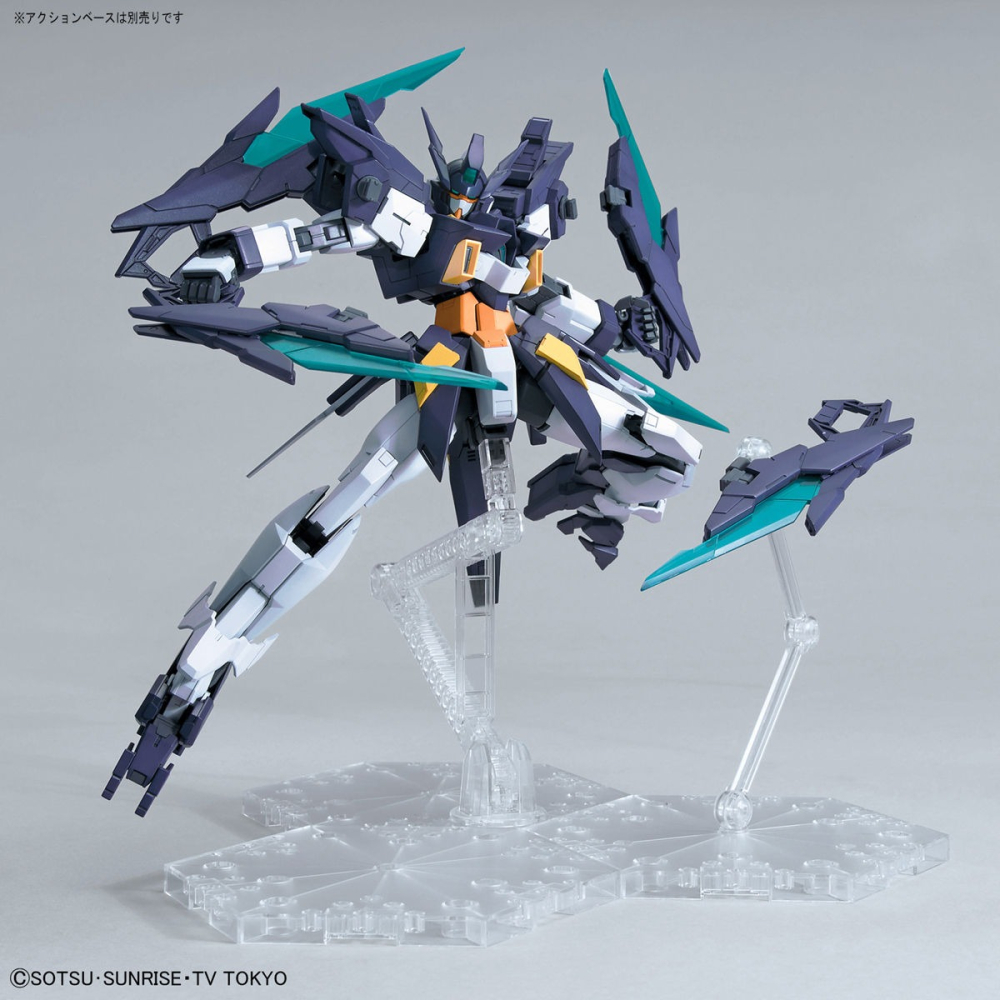 萬代 鋼彈模型 MG RG HG 1/100 1/144 ACTION BASE 4 透明 通用支架 腳架-細節圖8