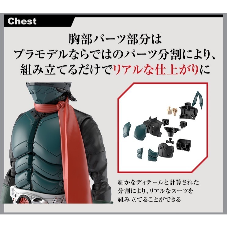 萬代 Figure-rise Standard FRS 新 假面騎士 新・假面騎士 新一號 新1號 本鄉猛 騎士踢-細節圖6
