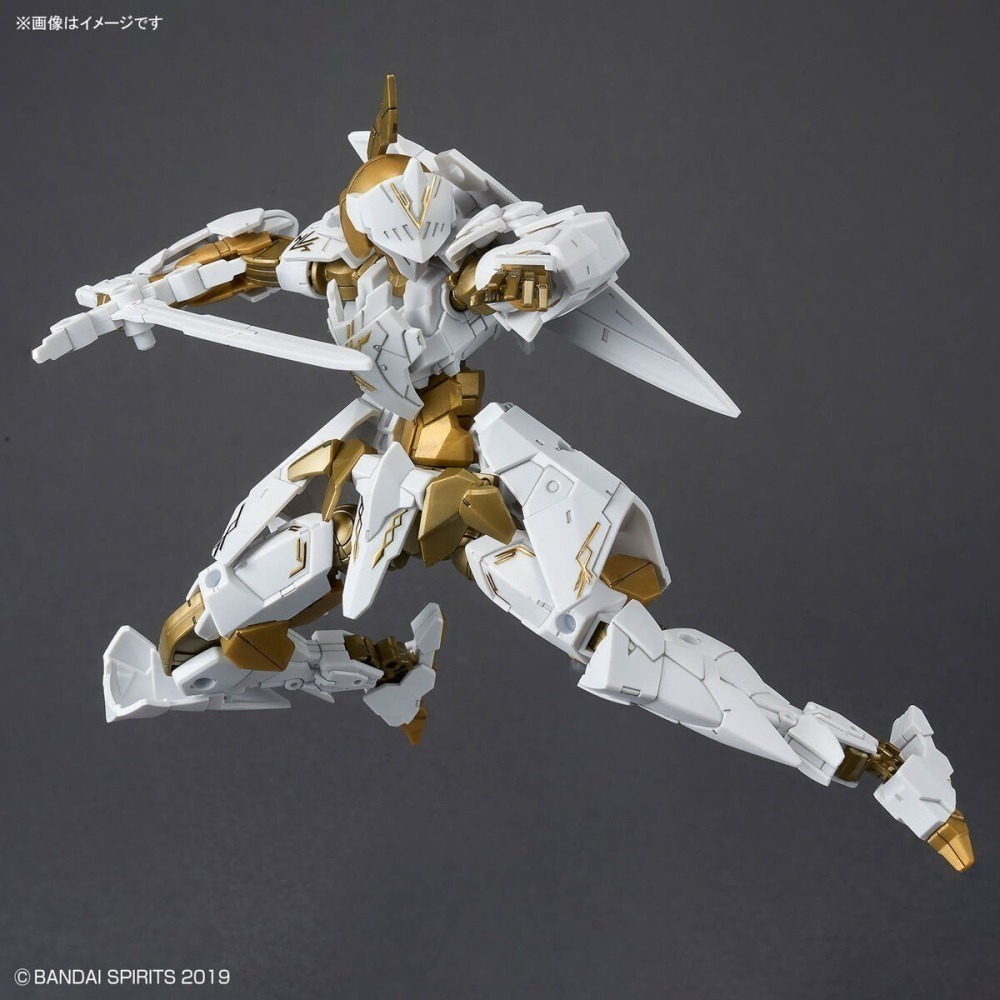 萬代 30MM 1/144 68 EXM-A9rk 司比納帝歐 皇家騎士規格 白騎士 西洋騎士 銀白盔甲 長劍 鳶盾-細節圖5