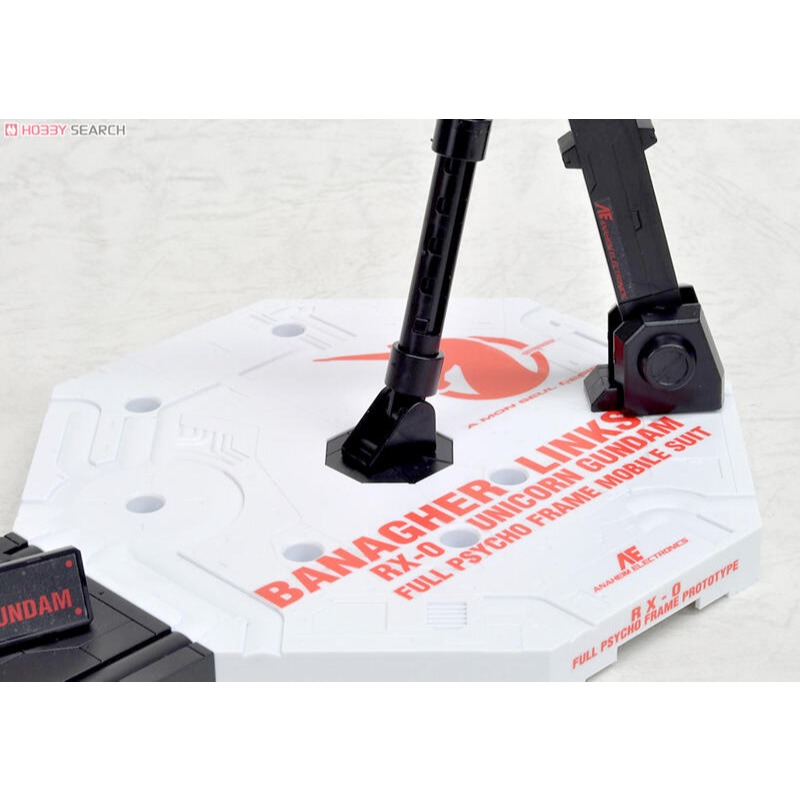 萬代 鋼彈模型 MG RG HG 1/100 ACTION BASE 1 獨角獸鋼彈 報喪女妖 鳳凰 通用支架 腳架-細節圖5