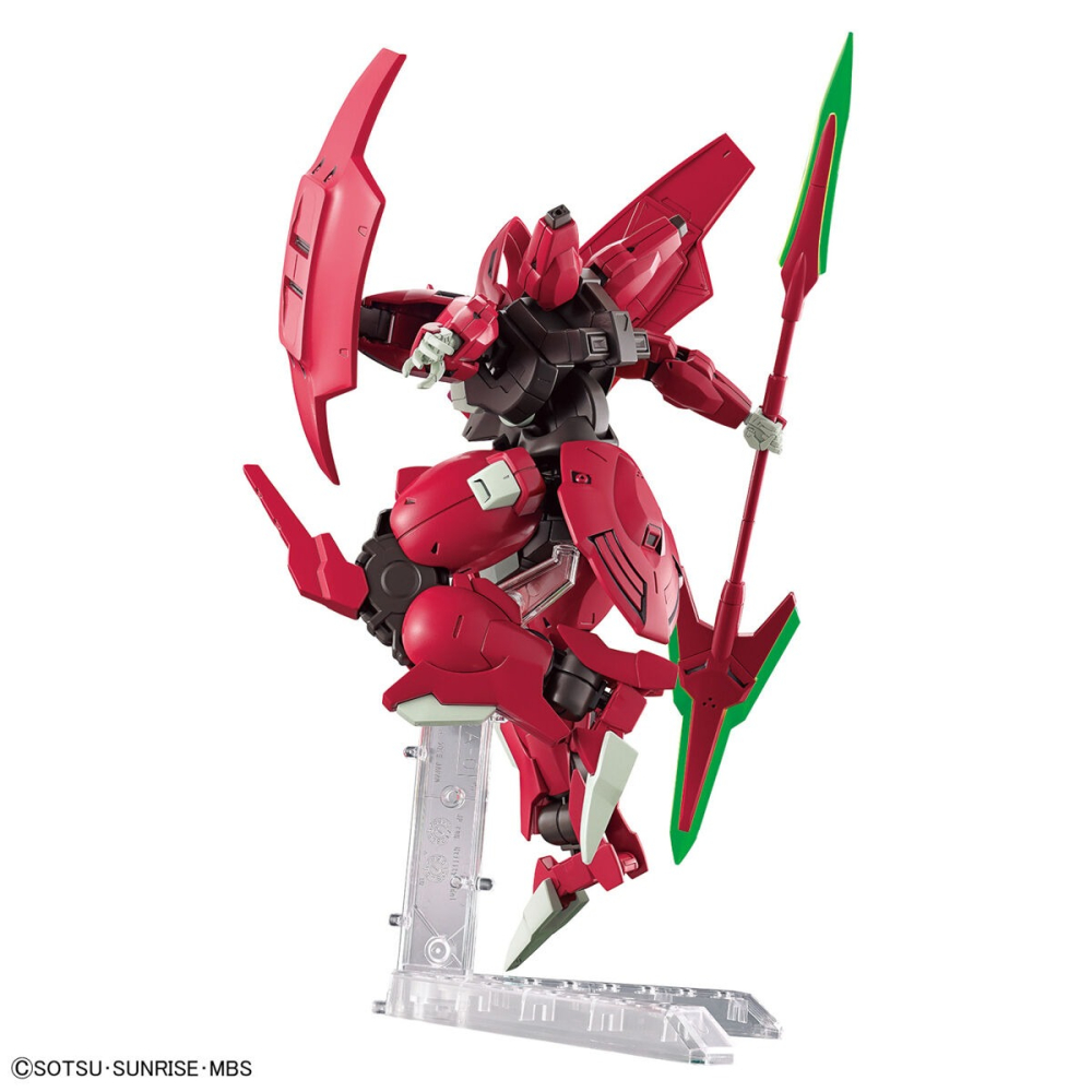 萬代 水星的魔女 HG 1/144 08 達里巴爾迪 古爾 傑克特 雙頭光束戟 第二手臂 Darilbalde-細節圖6