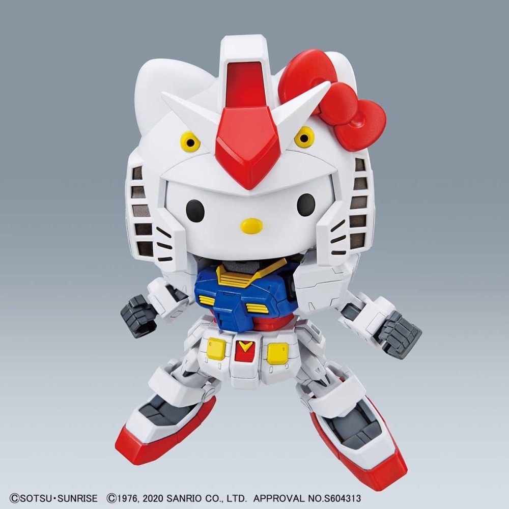 萬代 SD鋼彈 BB戰士 SDEX EX-STANDARD 凱蒂貓 Hello Kitty RX-78-2 初代鋼彈-細節圖4