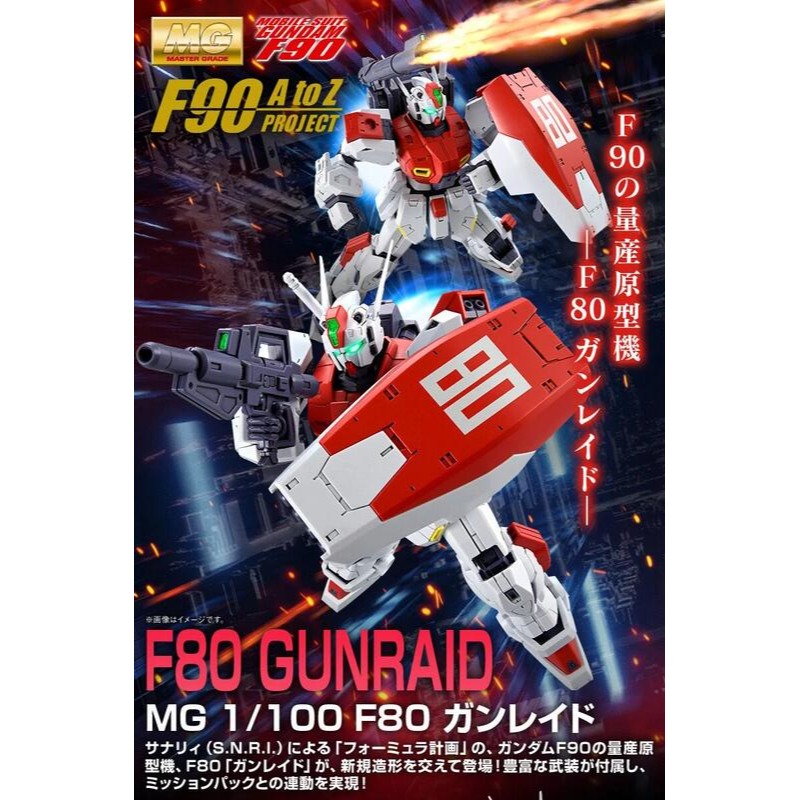 PB限定 萬代 鋼彈UC MG 1/100 F80鋼彈 F80 試作型MS F90原型機 任務背包 預購-細節圖2