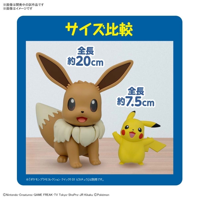 萬代 組裝模型 Pokemon Pokepla BIG 02 精靈寶可夢 神奇寶貝 巨大版 伊布 20公分-細節圖2