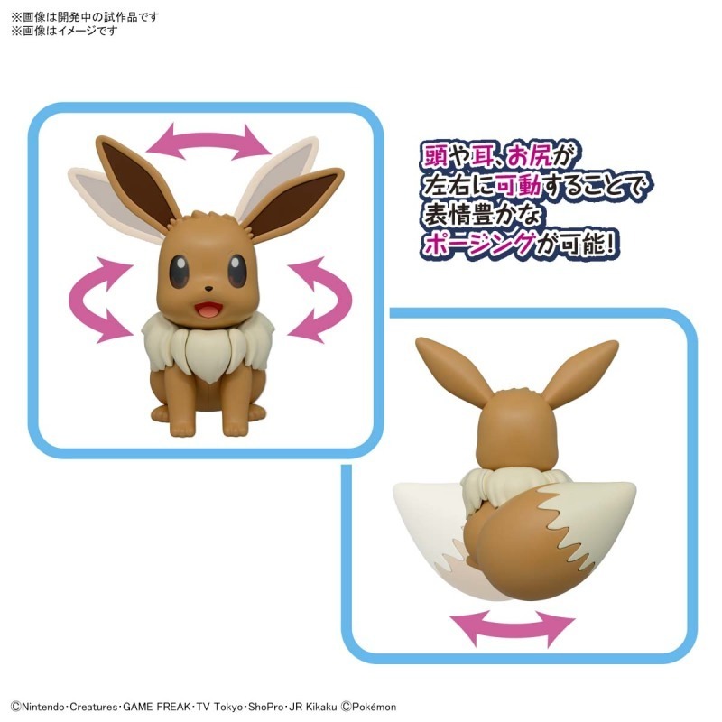 萬代 組裝模型 Pokemon Pokepla BIG 02 精靈寶可夢 神奇寶貝 巨大版 伊布 20公分-細節圖9