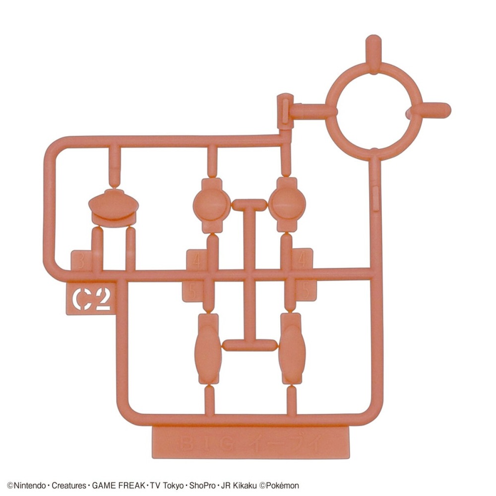 萬代 組裝模型 Pokemon Pokepla BIG 02 精靈寶可夢 神奇寶貝 巨大版 伊布 20公分-細節圖11