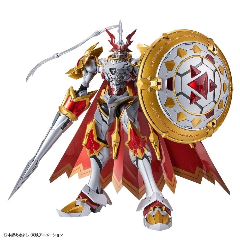 萬代 Figure-rise Standard FRS 數碼寶貝 紅蓮騎士獸 公爵獸 聖槍 聖盾 增幅版 皇家騎士團-細節圖3