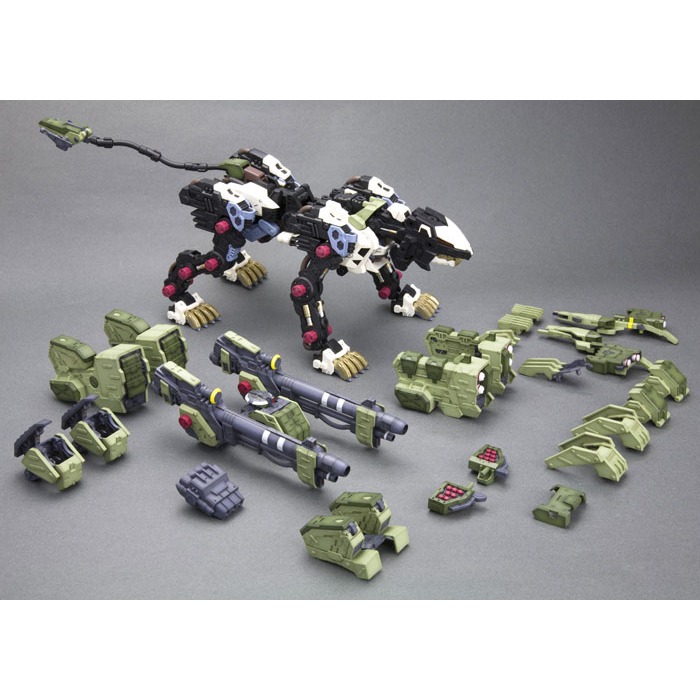 壽屋 HMM 032 1/72 機獸新世紀 ZOIDS 洛伊德 零式長牙獅 邦吒 重裝砲擊 長牙獅 零式 RZ-041-細節圖11