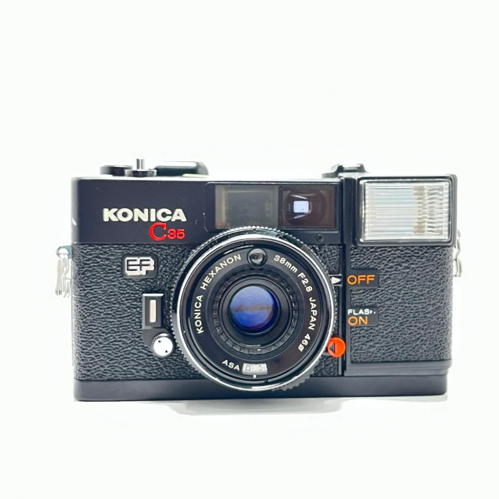 兔子棒棒相機店】KONICA C35 EF 柯尼卡/底片相機(附底片一捲+手腕帶+