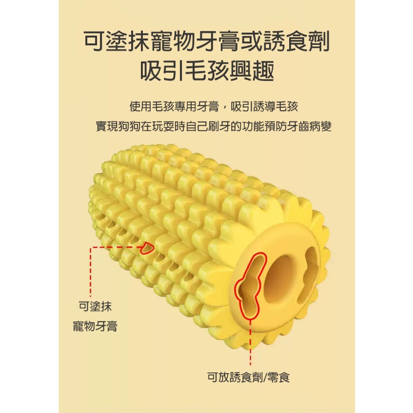 【現貨秒出】玉米潔牙玩具 狗狗磨牙 狗狗潔牙骨 寵物耐咬玩具 狗狗 狗狗玩具耐咬 寵物玩具耐咬狗狗玩具-細節圖3