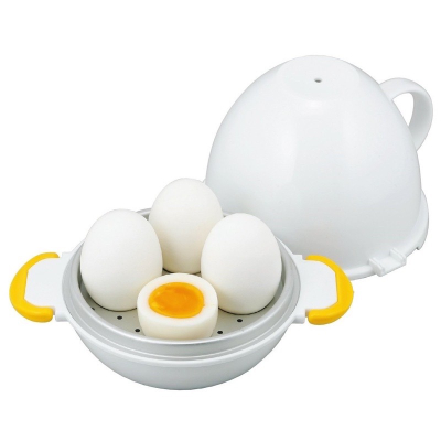 ￼現貨當天出 🔥日本進口✈️日本 AKEBONO 曙產業 RE-279糖心蛋不插電微波器 微波煮蛋器 溫泉蛋四顆蛋