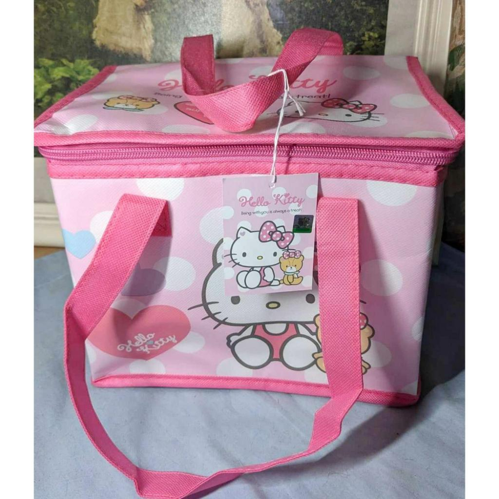 正版 Hello Kitty 戶外保溫袋  無仿布保溫袋 保冷袋-細節圖2