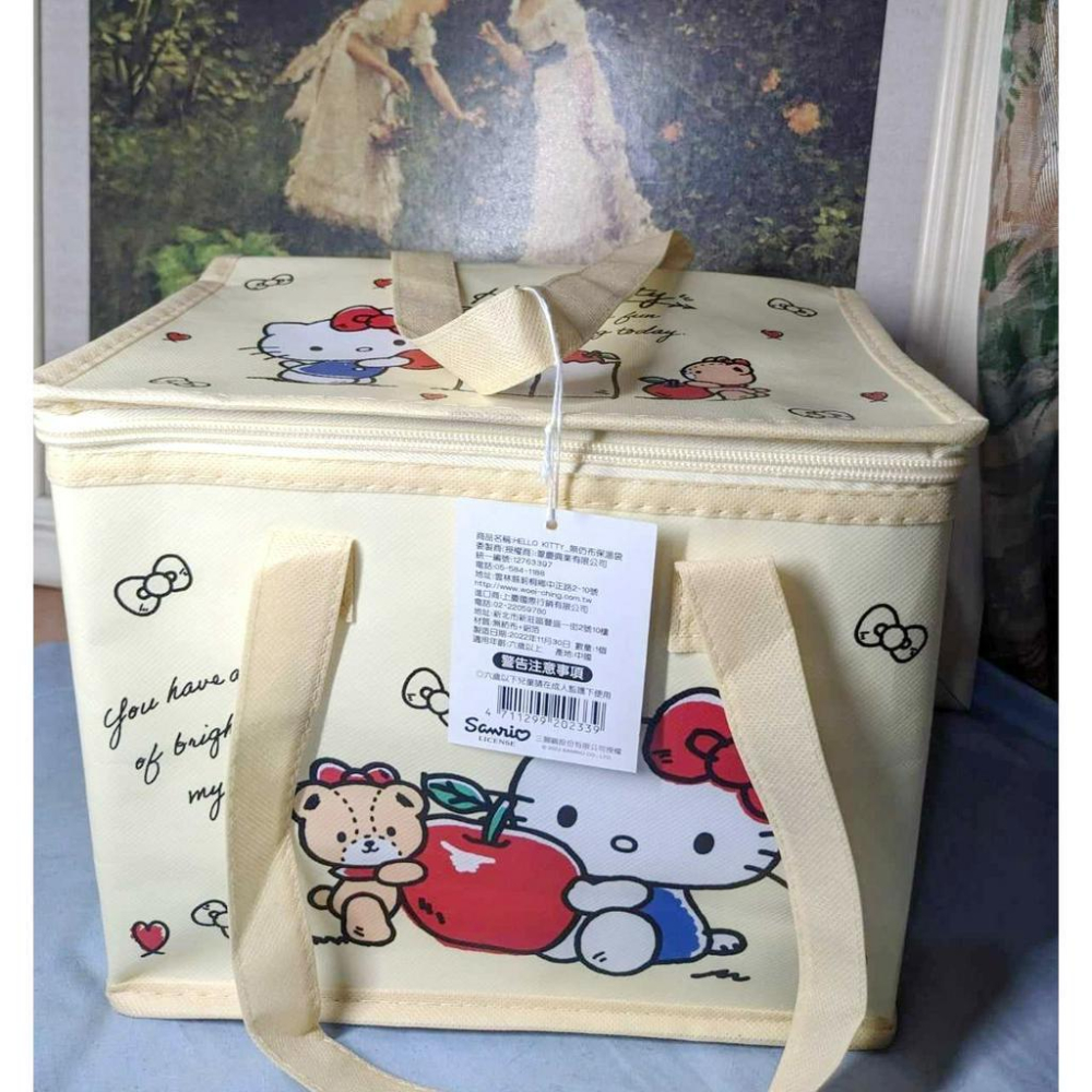 正版 Hello Kitty 戶外保溫袋  無仿布保溫袋 保冷袋-細節圖4