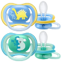 [現貨速出] PHILIPS AVENT6-18m 18m+ ✨Ultra Air &Soft✨超透氣矽膠安撫奶嘴兩入組-規格圖2