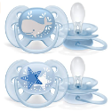 [現貨速出] PHILIPS AVENT6-18m 18m+ ✨Ultra Air &Soft✨超透氣矽膠安撫奶嘴兩入組-規格圖2