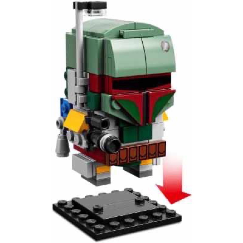 (已絕版)(台樂貨)樂高41629波巴費特方頭lego boba fett brick headz【現貨】-細節圖3