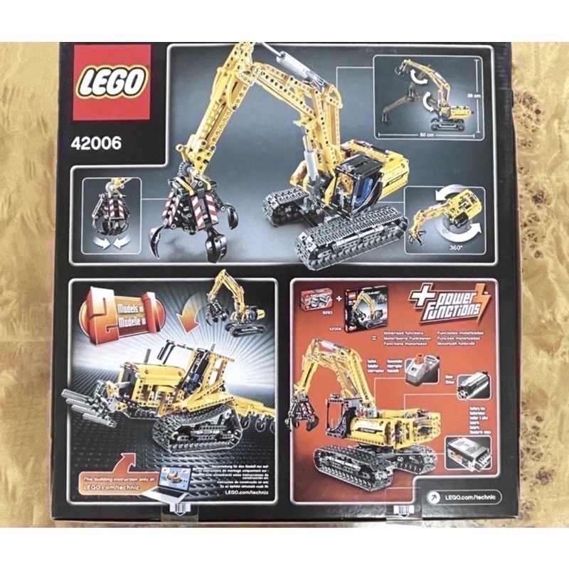 (已絕版) (台樂貨)LEGO 樂高 Technic 科技系列 42006 Excavator 挖掘機【現貨】-細節圖3