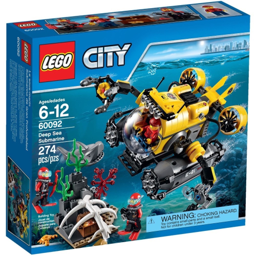 (已絕版)樂高 LEGO 60092 深海探險潛水艇 城市系列 CITY 海洋 海底 海洋探險 潛水艇【現貨】