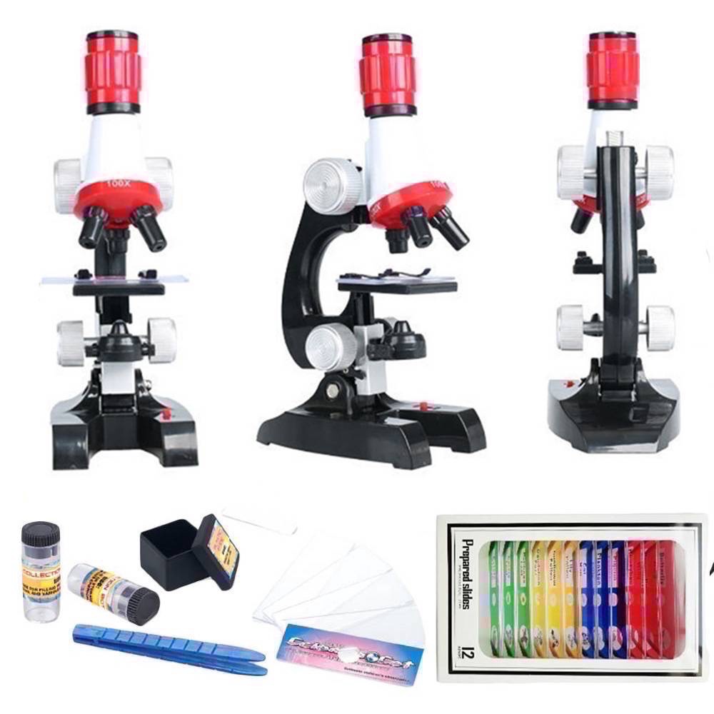 兒童科學顯微鏡早教玩具變焦生物精緻科學儀器教育兒童玩具-細節圖3