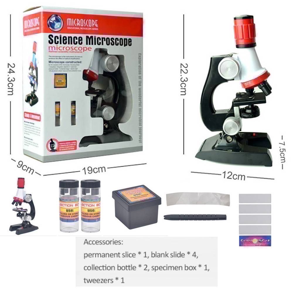 兒童科學顯微鏡早教玩具變焦生物精緻科學儀器教育兒童玩具-細節圖7