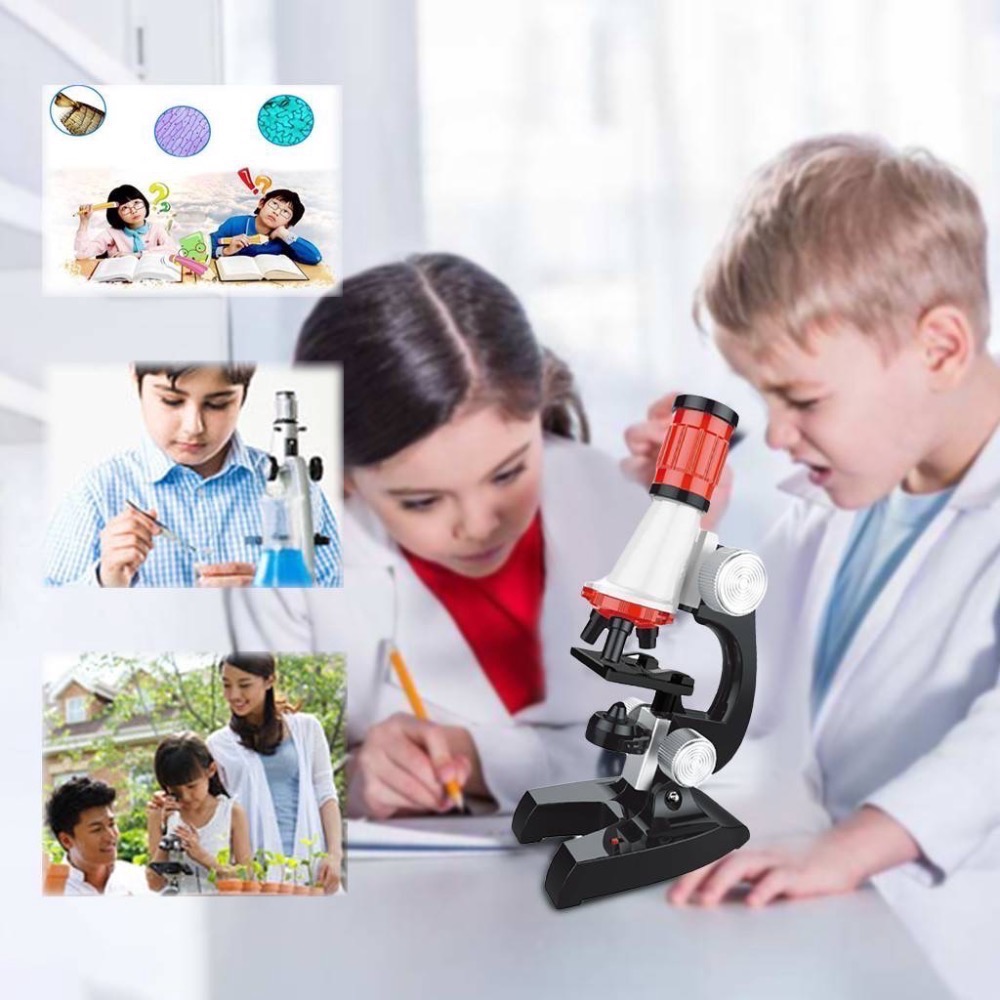 兒童科學顯微鏡早教玩具變焦生物精緻科學儀器教育兒童玩具-細節圖2