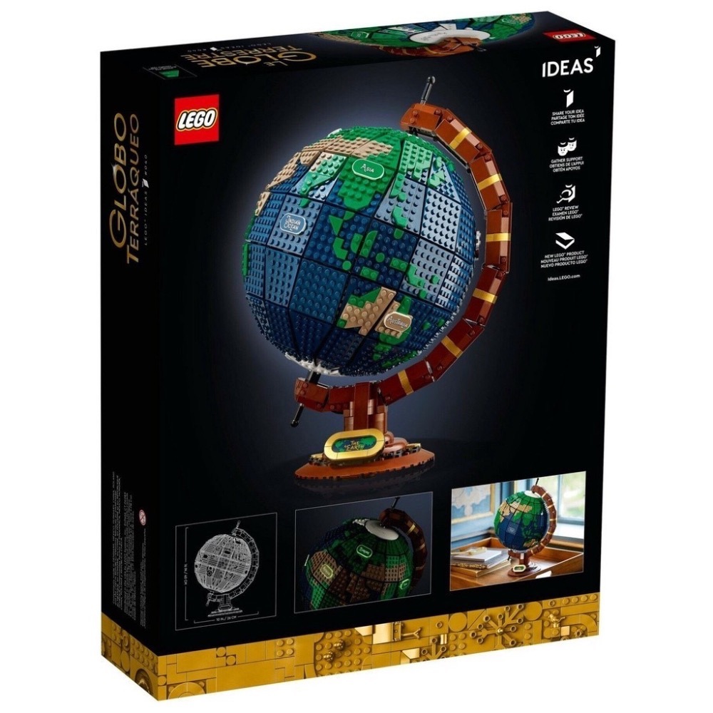 ￼LEGO 21332 地球儀 樂高IDEAS系列【現貨】-細節圖2