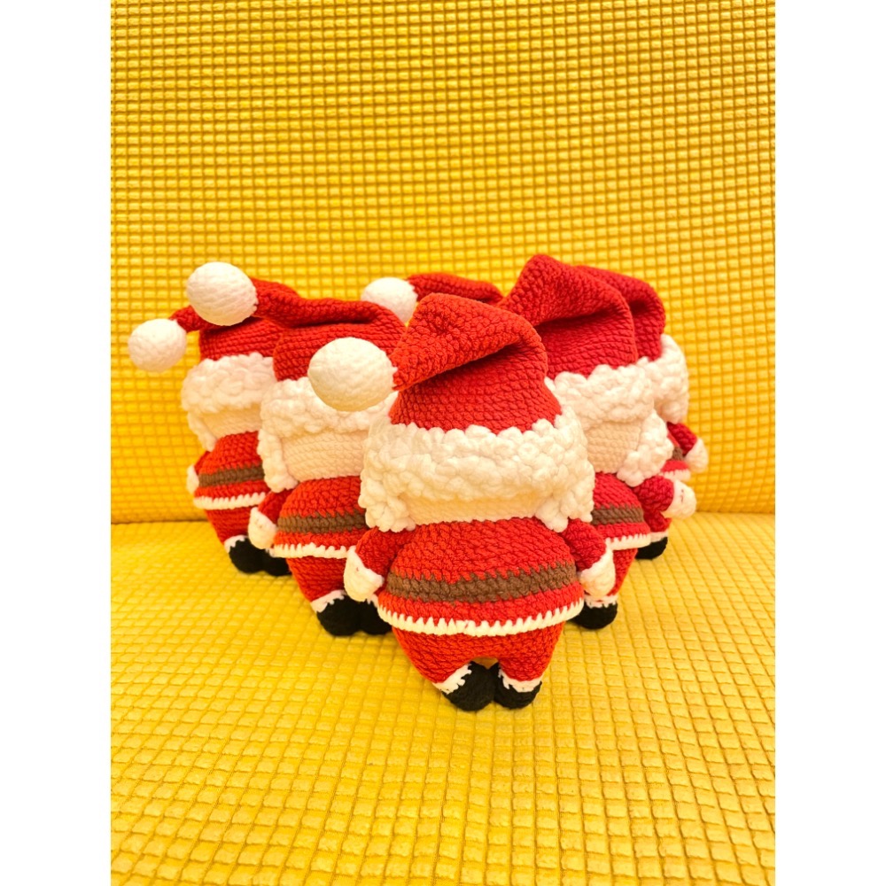 手工編織 毛線 聖誕老公公 娃娃 聖誕節禮物【現貨】-細節圖2