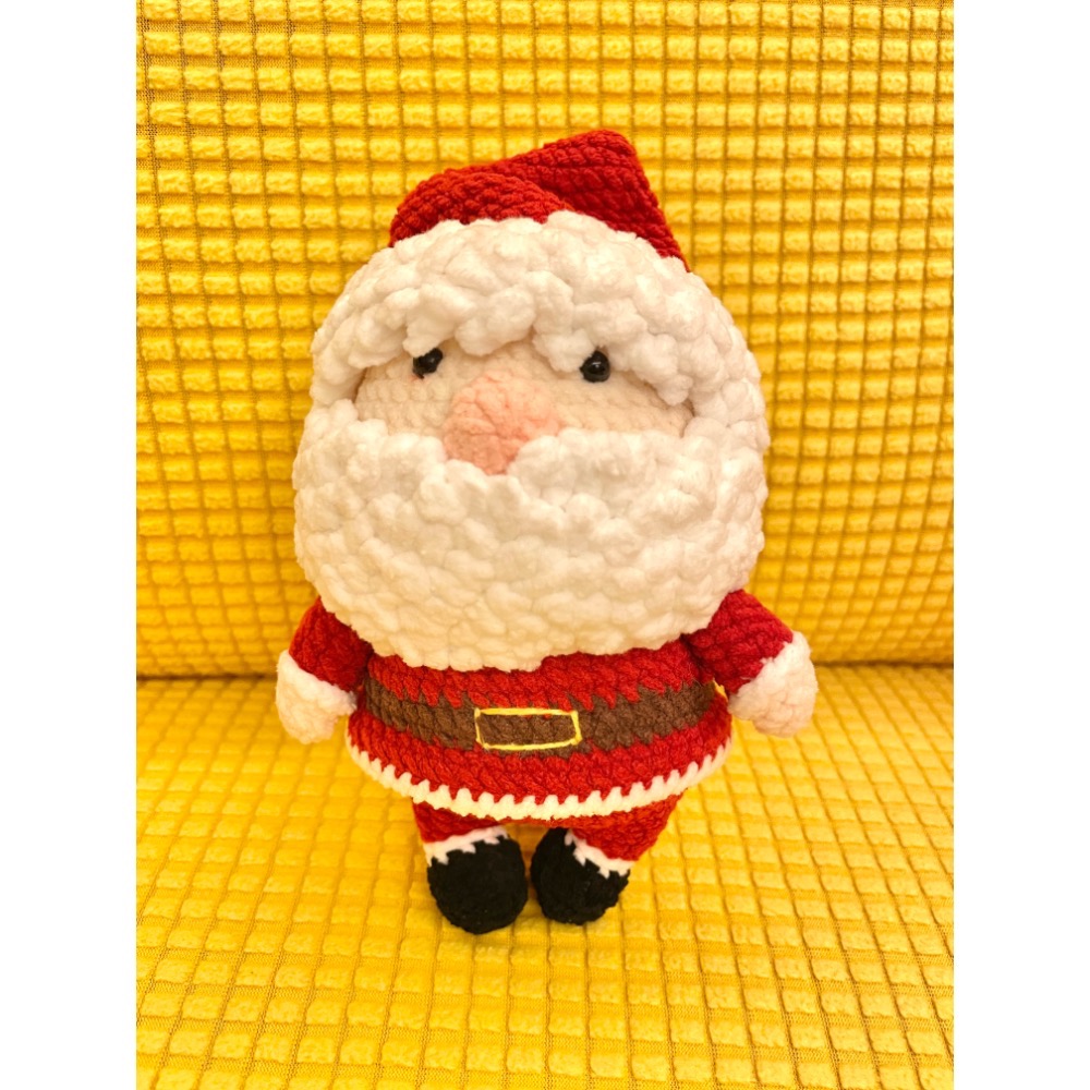 手工編織 毛線 聖誕老公公 娃娃 聖誕節禮物【現貨】-細節圖3
